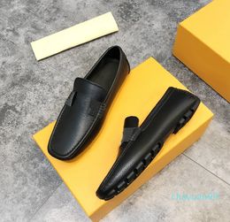 Casual Shoes Luxurys Designer Shoes Drivers Chaussures Leather Loafer Mens Dress Shoe 36-45