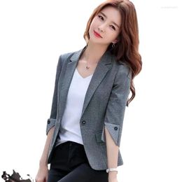 Women's Suits Spring Autumn Korean Version Women Coat Thin Professional Slim Fit Fashion Small Suit Casual Short Windproof Girls