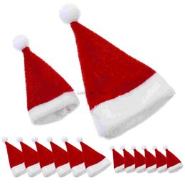 Mini Santa Hat Miniature Lollipop Bottle Candy Hats Crafts Christmas Covers HKD230823