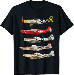 Women's T-Shirt North American P-51 Mustang Fighter Men T-Shirt Short Casual 100% Cotton t shirts Size S-3XL 230823