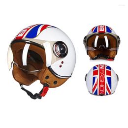 Motorcycle Helmets BEON Helmet Vintage Scooter Open Face Retro E-bike Moto Casco B110B