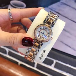 Fashion Women Watches Quartz Movement Silver Gold Dress Watch Lady Stainless Steel Case Original Clasp Analog Casual Wristwatch Montre De Luxe