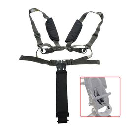 Stroller Parts Accessories Harness Stroller Safety Belt Compatible Dsland Xplory Crusi Trailz Dsland Pram Baby Trolley Parts Shoulder Crotch Protectors 230822