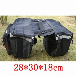 Panniers Bags 25Litre Big MTB Bicycle Double Pack Bag Rear Rack Bike Trunk 600D Luggage Pannier Cycling Seat Storage 230823