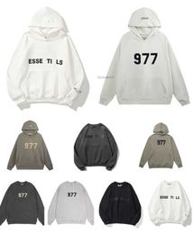 Essentialhoodie Designer Warm Essen Hoodie Men's Pullover Sweatshirt Black White Grey Male and Female Couple Style Casual Simple Printed Alphabet Ess