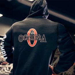 Men's Hoodies Sweatshirts Spring and Autumn Olympia Men Fitness Sports Sweatshirt Casual Jacket Zipper Jacket Outdoor Training Hooded Jacket 230822