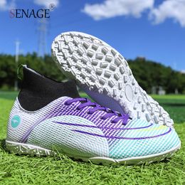 Safety Shoes SENAGE Men Football Boots Kids Boys Girls TFFG Cleats Training Sport Sneakers Children Turf Soccer Size 3545 230822