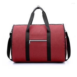 Duffel Bags Portable Luxury Suit Storage Bag 2 In 1 Busines Travel Men's Garment Shoulder Trip Handbag Clothing Luggage G