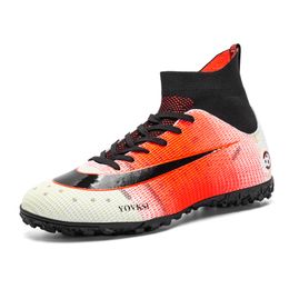 Safety Shoes Men's High Ankle Football Indoor and Outdoor TFFG Youth Training Shoe 3545 230822