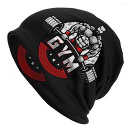 Berets Bodybuilding Gym Bonnet Hats Street Knitting Hat For Men Women Warm Winter Fitness Muscle Skullies Beanies Caps