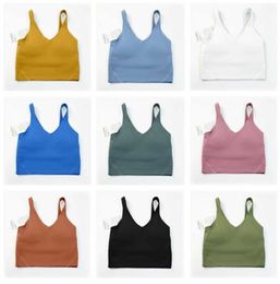 2023 New Yoga outfit Type Back Align Tank Tops Gym Women Casual Running Nude Tight Sports Bra Fitness Beautiful Vest Shirt