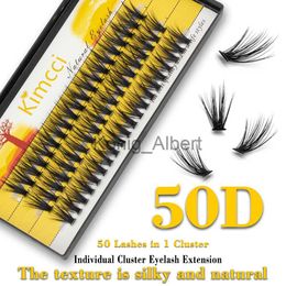 False Eyelashes 60 Bundles 50D BLACK Natural Eyelash Extension Volume Faux Mink Eyelashes Individual Cluster Lashes Makeup Cilia SILK x0823