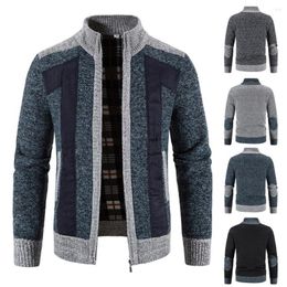 Men's Jackets Winter Jacket Plush Men Coat Plus Size Stand Collar Warm Autumn