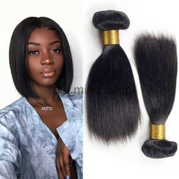 Synthetic Wigs Bone Straight Bundles Unprocessed Human Hair Bundles Virgin Hair 3 Bundles Short Brazilian Straight Weave Hair x0823