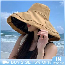 Wide Brim Hats Khakis Sun Hat Windproof Visor Pink Sunscreen Sunshade Beige Modern And Simple Yellow Xiao Xiang Feng Black