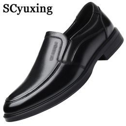 Dress Shoes Autumn Men's Quality Leather Shoes British Business Size 38-44 Anti Slip Soft Leather Man Mcrofiber Leather Dress Shoes 230822