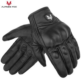 Five Fingers Gloves SUOMY Leather Motorcycle Glove Mens Rain Cover for Summer Moto Heated Electric Motorcycles Accessories 230823