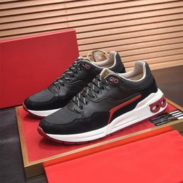 Height Increasing Shoes Fashion men's leather Net cloth casual shoes low help tie outdoor casual young Quality breathable motion shoes 230822