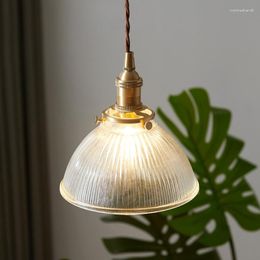 Pendant Lamps Nordic Glass Ceiling Lamp Design Decorative Led Hanging Light Fixtures Bedroom Modern Suspension Luminaire E27