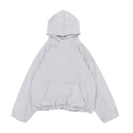 Double-collar Hoodie Lantern Sleeve Women Men's Hoodies & Sweatshirts