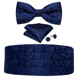 Neck Tie Set Brand Royal Blue Cummerbund For Men Formal Bow Gentlemen Tuxedo Dress Accessories Wedding Shirt Decor 230822