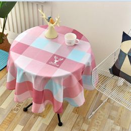 Table Cloth Ins Wind Green Plant Linen Tablecloth Bar Home Printing Cover Coffee