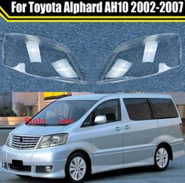 Car Headlight Cover Lens Glass Shell Auto Light Lamp For Toyota Alphard AH10 2002~2007 Front Headlamp Transparent Lampshade