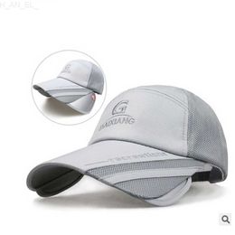 Outdoor Scalable Baseball Caps for Women Men Large Brim Visor Hat Summer Unisex Riding Hiking Sun Protection Adjustable Sun Hats L230823