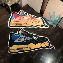 Carpet Sneaker Shape Doormat Anti Slip Sneacker Carpet Welcome Entrance Door Modern Rugs Bathroom Printed Carpet Hallway Bath Mat 230822