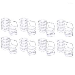 Chopsticks 48 Pieces Mini Plastic Clear Storage Box For Collecting Small Items Beads Jewelry Business Cards