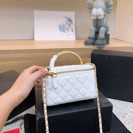 Luxury Designer Cosmetic Crossbody Bag French Brand Mirror Handheld Bag Lingshi Fashion Women's Lingcha Pattern Single Shoulder Bag Daily Commuter Box Bags Quality