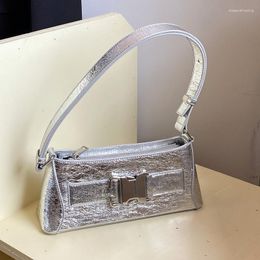 Evening Bags Silver Shoulder Bag Women Vintage Luxury DesignerHigh Quality PU Leather Brand Flap Handbags