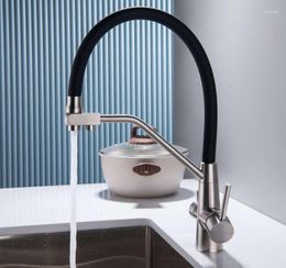 Kitchen Faucets Cross-Border 304 Stainless Steel Fresh Water Tap Three-in-One Drinking Faucet Sink And Cold Wholesale