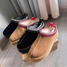 Women Boots Tazz Slippers Fur Slippers Classic Mini Boot Platform Boots Tasman Suit Suede Boot Wool-blend Cosy Winter Designer Shoes