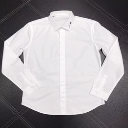 Mens Designer Shirts Brand Clothing Men Long Sleeve Dress Shirt Hip Hop Style High Quality Cotton 2021New Arrival 140221I