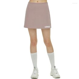 Active Shorts 2023 Fitness Sports Short Skirt A-line Bag Hip Belt Pocket Lined One-piece Yoga Badminton