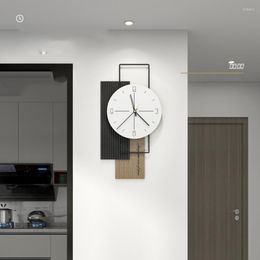 Wall Clocks Round Quartz Clock Living Room Art Decor Unique Home Modern Design Silent Black White Fashion Horloge