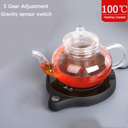 Other Kitchen Tools 200W Cup Heater Mug Warmer 100°C Tea Makers 5 Gear Warmer Coaster Electric Plate Mini Induction Cooker Heating Pad 220V 230822