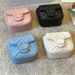 Marmont Ladies Bum Bag Designer Waist Bag Luxury Chest Bag Makaron 4 Colours Belts Bag Mini Brand Woman Fannypack With Cow Leather Crossbody