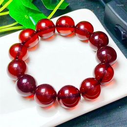 Bangle Natural Blood Opal Bracelet Fortune Energy Gemstone Mineral String Woman Amulet Jewellery Healing Gift 1pcs 16/17MM