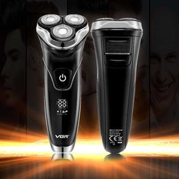 Men's Electric Shaver Razor Smart Beard Hair Shaving Pop-up Timmer Waterproof Shaving Machine Men LCD Display Electric Razor L230823