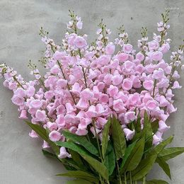 Decorative Flowers Artificial 10 Branches Lily Of The Valley Pink Blue Plants Wedding Party Banquet Home Decoration