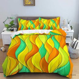 Bedding sets Geometry Streamer Duvet Cover Children Kids Bedding Sets Luxury Comforter Covers Size Quilt Covers With Case R230901