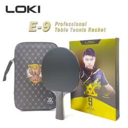 Table Tennis Raquets Loki 9 Star Professional Ping Pong Racket AttackLoop High Sticky Carbon Blade Paddle 230822