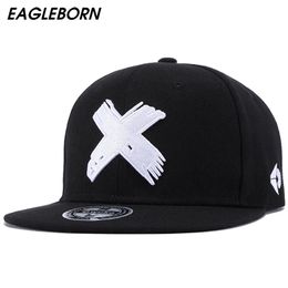 EAGLEBORN Black snapback polyester cap Hip Hop baseball cap Embroidery mens Casquette Snap Back Fashion Baseball Cap Gorras D18110246J