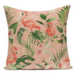 Pillow Cover Home Decor Floral Flower Pillowcase Decorative Pillows Artistic Upholstery Nordic 45x45 Sofa Textile Garden E2158