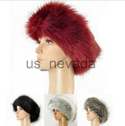 Beanie/Skull Caps Special price faux fur popular headgear faux fox fur head ring fur hair head ring hat J230823