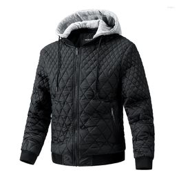 Men's Jackets 2023 Winter Jacket Fashion Thicken For Men Warm Long Sleeve Coat Man Casual Hooded Cotton-padded Male