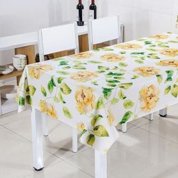 Table Cloth Chinese Retro Style PVC Rectangular Tablecloth Waterproof And Oil Proof