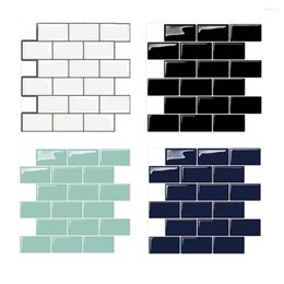 Wall Stickers Self Adhesive Wallpaper Decoration Dripping Glue Paste Simple Imitation Tile Brick Pattern Waterproof 3D